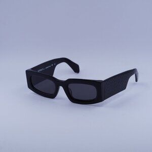 Off-White OERI141 CARY 1007 Sunglasses Black Rectangle Frame, Grey Lenses